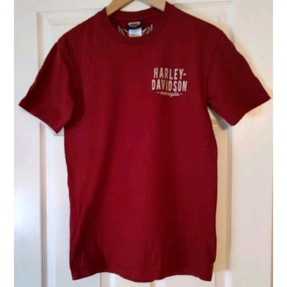 Men's Harley Davidson San Diego California Maroon Short Sleeve Shirt - Medium - Picture 1 of 4